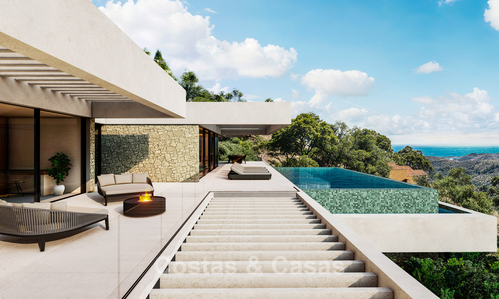 Stunning contemporary Mediterranean style villa for sale in a gated residential resort in Benahavis - Marbella 775528