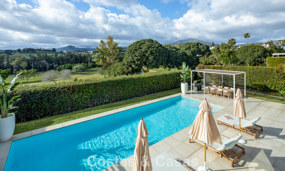 Luxury modern style villa for sale, bordering the golf course in Nueva Andalucia, Marbella 775547