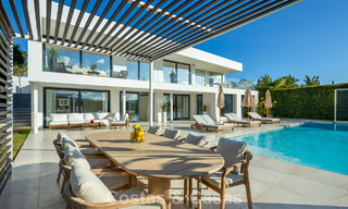 Luxury modern style villa for sale, bordering the golf course in Nueva Andalucia, Marbella 775554 