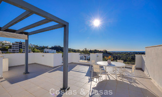 Move-in ready penthouse with panoramic sea views in a Mediterranean complex for sale in Benahavis - Marbella 775767 