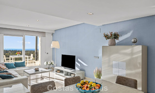 Move-in ready penthouse with panoramic sea views in a Mediterranean complex for sale in Benahavis - Marbella 775776 