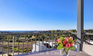 Move-in ready penthouse with panoramic sea views in a Mediterranean complex for sale in Benahavis - Marbella 775778 