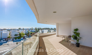Beachside, contemporary penthouse with large solarium for sale in a modern complex in San Pedro, Marbella 775793 
