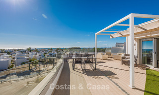 Beachside, contemporary penthouse with large solarium for sale in a modern complex in San Pedro, Marbella 775803 