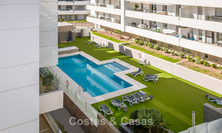 Beachside, contemporary penthouse with large solarium for sale in a modern complex in San Pedro, Marbella 775813 