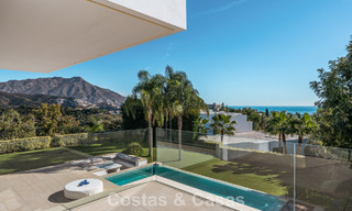 Modernist luxury villa with sea views for sale in the exclusive and secure area of El Madroñal, Marbella - Benahavis 775923 