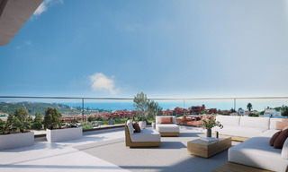 New on the market. Sustainable new build apartments with sea views for sale at walking distance in West Estepona 775816 