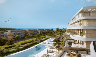 New on the market. Sustainable new build apartments with sea views for sale at walking distance in West Estepona 775820 