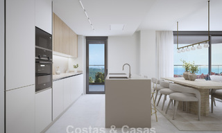 New on the market. Sustainable new build apartments with sea views for sale at walking distance in West Estepona 775832 