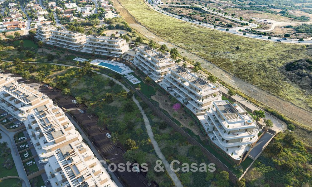 New on the market. Sustainable new build apartments with sea views for sale at walking distance in West Estepona 775838
