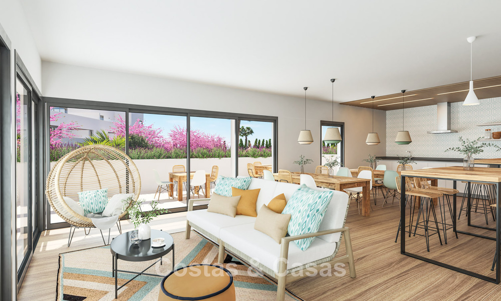 Last units! New apartments for sale, walking distance to amenities and the beach on the New Golden Mile, Marbella - Estepona 776225