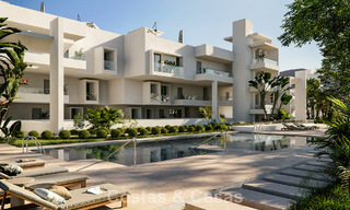 Elegant off-plan apartments for sale just a stone’s throw from a blue lagoon on the Costa del Sol 776176 