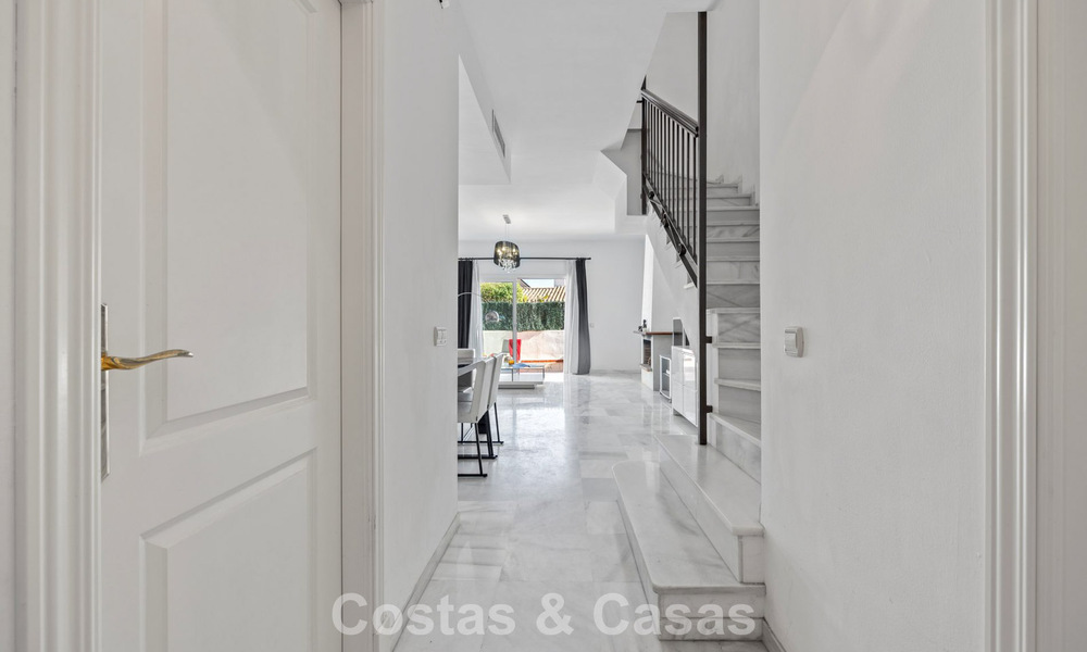 Spacious townhouse for sale in a beachfront complex on the New Golden Mile between Marbella and Estepona 776013