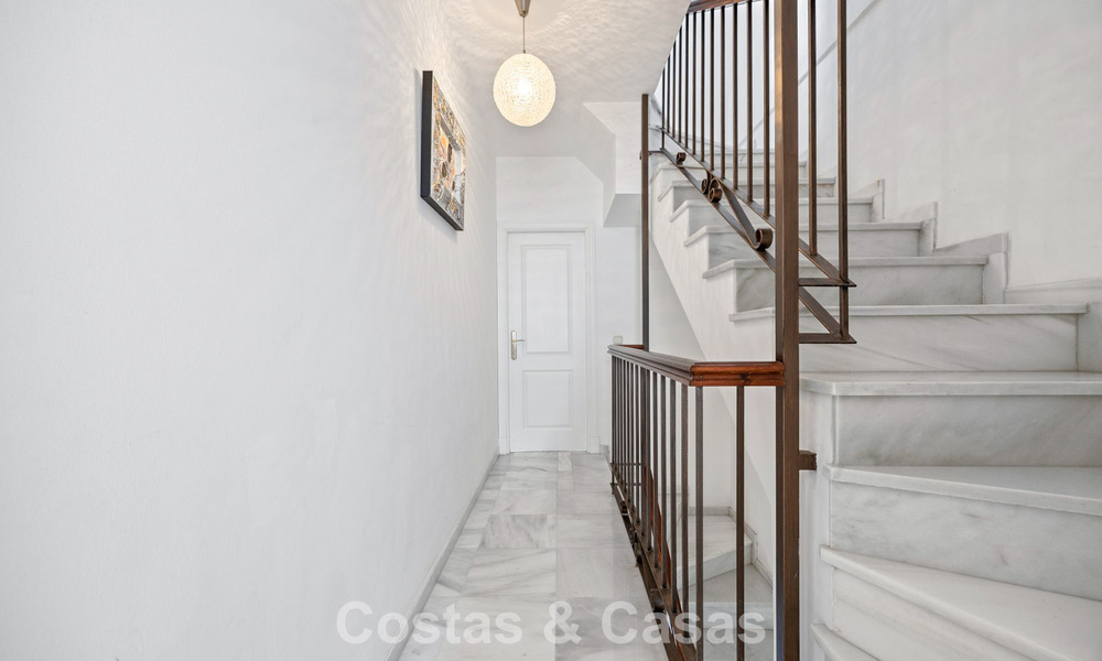 Spacious townhouse for sale in a beachfront complex on the New Golden Mile between Marbella and Estepona 776020