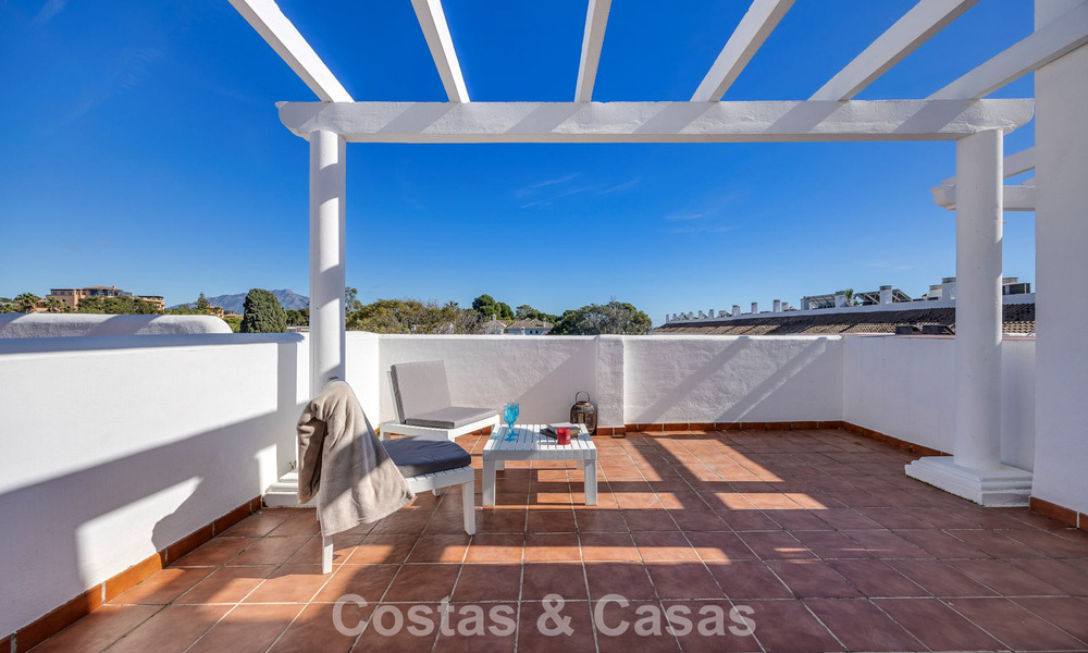 Spacious townhouse for sale in a beachfront complex on the New Golden Mile between Marbella and Estepona 776021