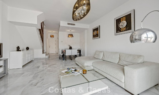 Spacious townhouse for sale in a beachfront complex on the New Golden Mile between Marbella and Estepona 776031 