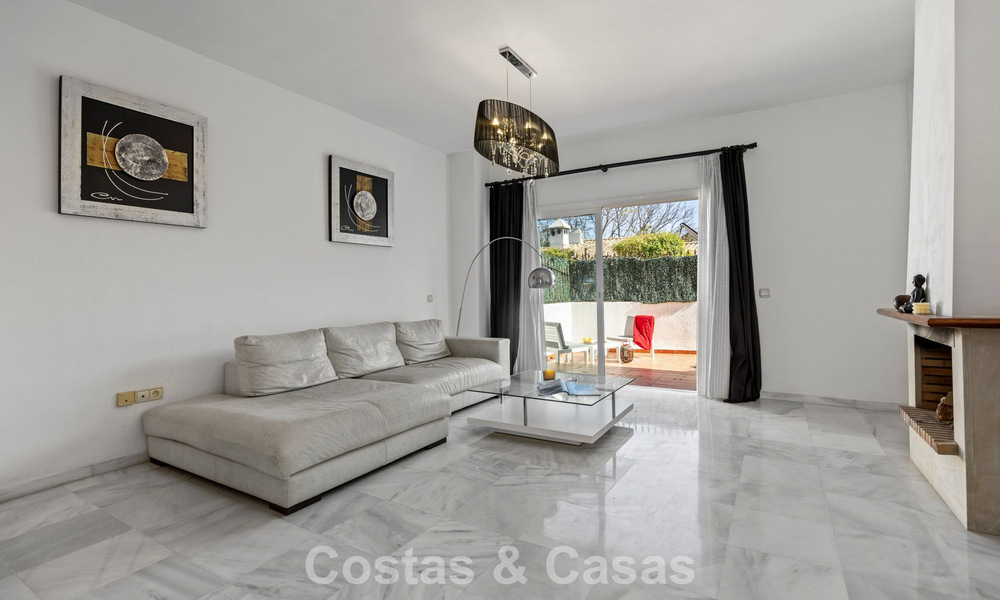 Spacious townhouse for sale in a beachfront complex on the New Golden Mile between Marbella and Estepona 776049