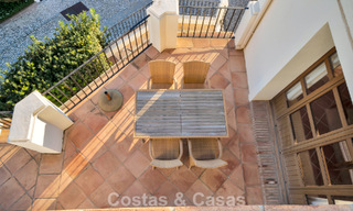 Spanish townhouse with sea views for sale in a quiet, gated community in the hills of Benahavis - Marbella 776234 