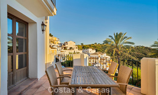 Spanish townhouse with sea views for sale in a quiet, gated community in the hills of Benahavis - Marbella 776238 