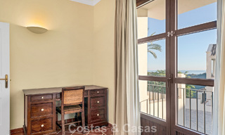 Spanish townhouse with sea views for sale in a quiet, gated community in the hills of Benahavis - Marbella 776253 