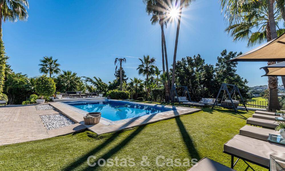 Move-in ready luxury villa with a modern Mediterranean style for sale in Nueva Andalucia’s Golf Valley, Marbella 776270