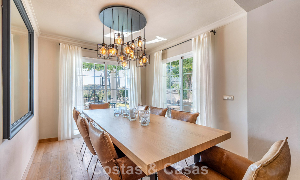 Move-in ready luxury villa with a modern Mediterranean style for sale in Nueva Andalucia’s Golf Valley, Marbella 776292