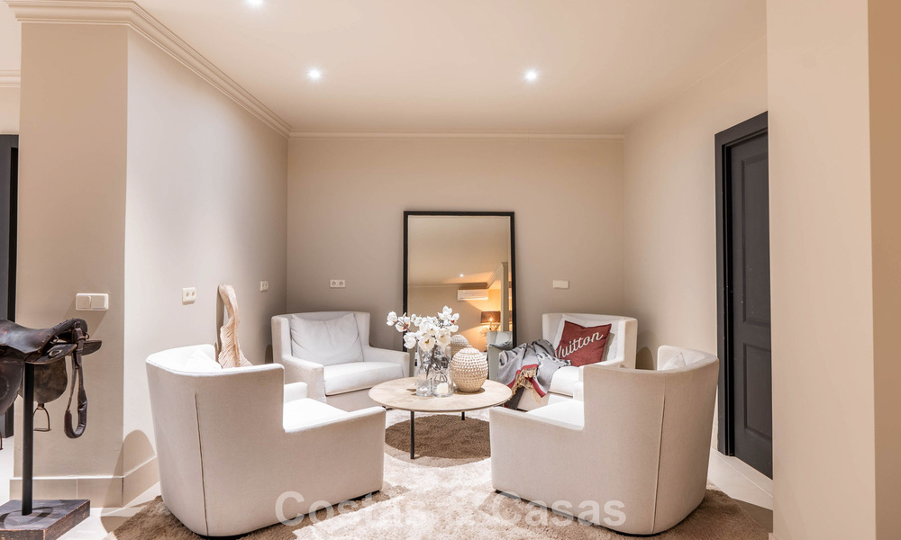 Move-in ready luxury villa with a modern Mediterranean style for sale in Nueva Andalucia’s Golf Valley, Marbella 776297