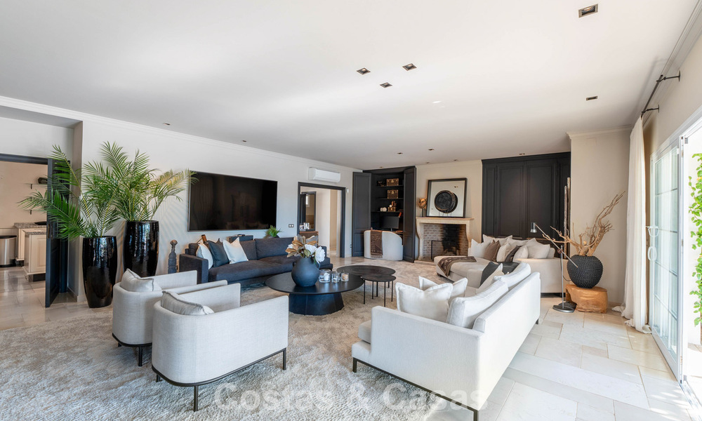 Move-in ready luxury villa with a modern Mediterranean style for sale in Nueva Andalucia’s Golf Valley, Marbella 776303