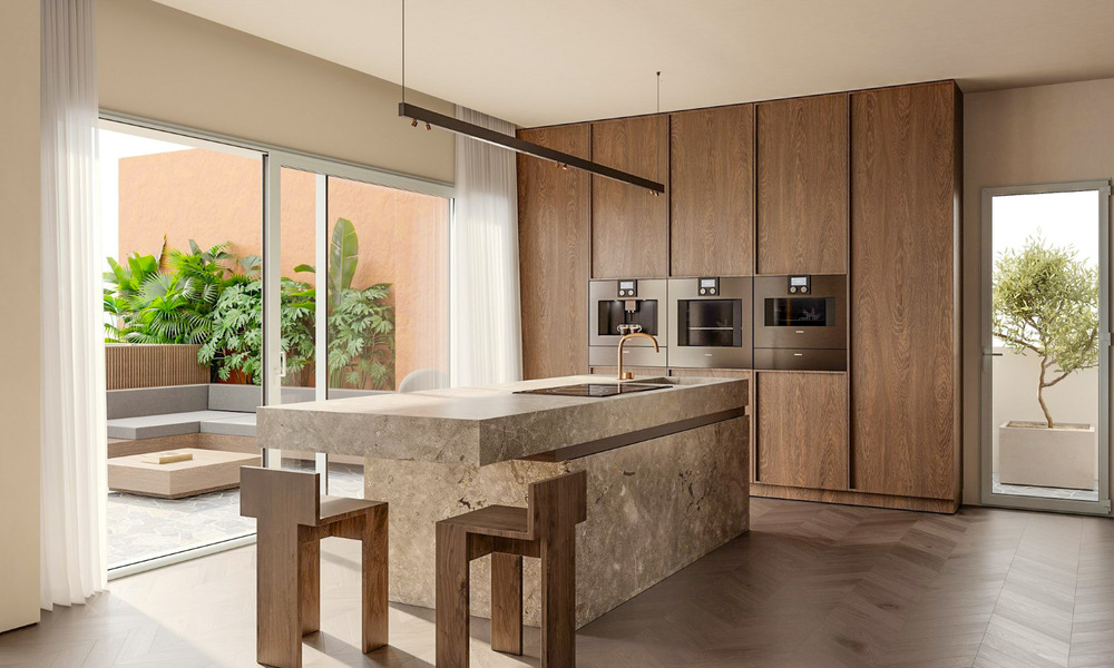 Modern renovated duplex penthouse for sale, short distance to all amenities in Nueva Andalucia’s golf valley, Marbella 776328