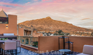 Modern renovated duplex penthouse for sale, short distance to all amenities in Nueva Andalucia’s golf valley, Marbella 793357 
