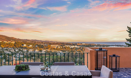 Modern renovated duplex penthouse for sale, short distance to all amenities in Nueva Andalucia’s golf valley, Marbella 793359