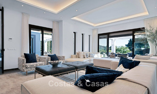 Luxury Mediterranean style villa for sale in a gated community surrounded by nature in Marbella - Benahavis 776536 