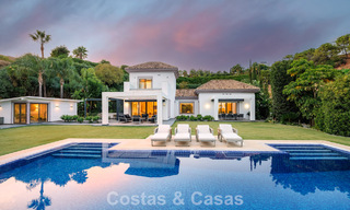 Luxury Mediterranean style villa for sale in a gated community surrounded by nature in Marbella - Benahavis 805691 