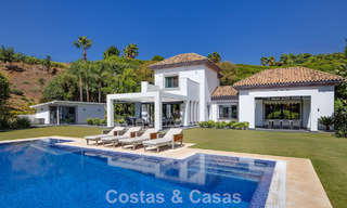 Luxury Mediterranean style villa for sale in a gated community surrounded by nature in Marbella - Benahavis 805692 