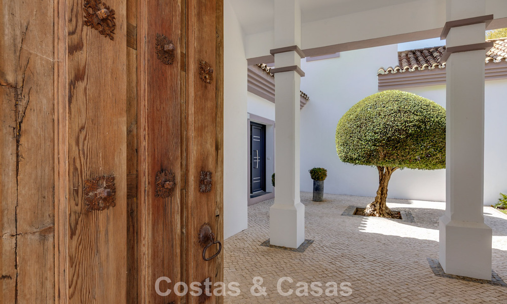 Luxury Mediterranean style villa for sale in a gated community surrounded by nature in Marbella - Benahavis 805710