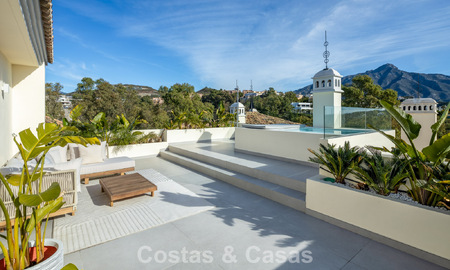 Luxurious renovated penthouse with panoramic sea views for sale in Nueva Andalucia, Marbella 776786