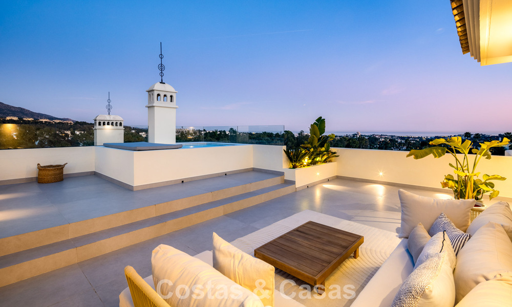 Luxurious renovated penthouse with panoramic sea views for sale in Nueva Andalucia, Marbella 776792