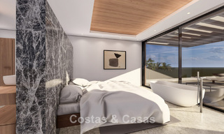 Modern luxury villa with magnificent golf and sea views for sale in a five star golf resort in Marbella - Benahavis 776707 
