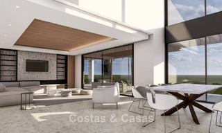Modern luxury villa with magnificent golf and sea views for sale in a five star golf resort in Marbella - Benahavis 776713 