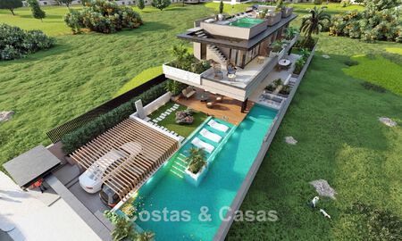 Project with designer luxury villa, for sale in one of the most sought after areas in Fuengirola, Costa del Sol 776756