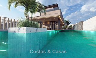 Project with designer luxury villa, for sale in one of the most sought after areas in Fuengirola, Costa del Sol 776757 