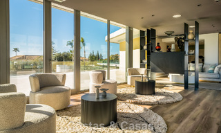 Modern, semi-detached villa with sea views for sale in a luxury resort in Mijas Costa, Costa del Sol 776815 