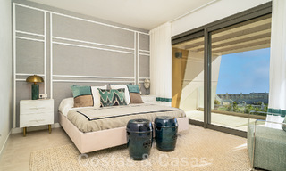 Modern, semi-detached villa with sea views for sale in a luxury resort in Mijas Costa, Costa del Sol 776824 