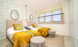 Modern, semi-detached villa with sea views for sale in a luxury resort in Mijas Costa, Costa del Sol 776825 