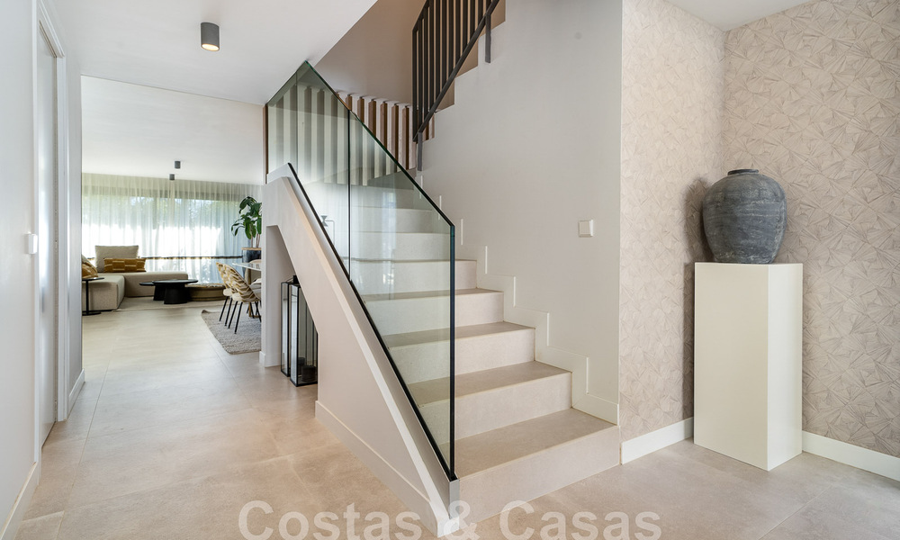 Modern, semi-detached villa with sea views for sale in a luxury resort in Mijas Costa, Costa del Sol 776828