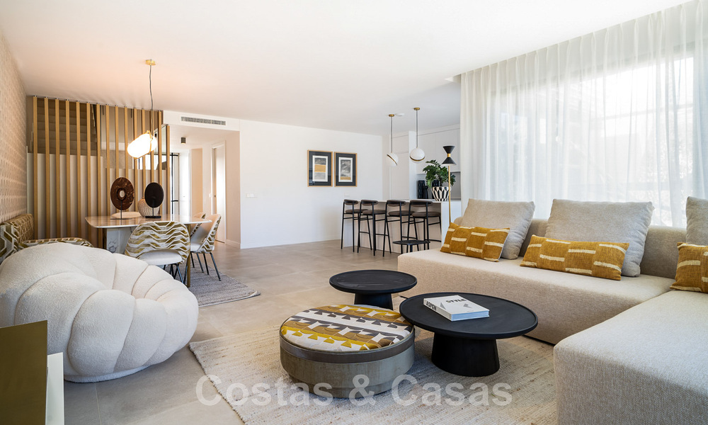 Modern, semi-detached villa with sea views for sale in a luxury resort in Mijas Costa, Costa del Sol 776831