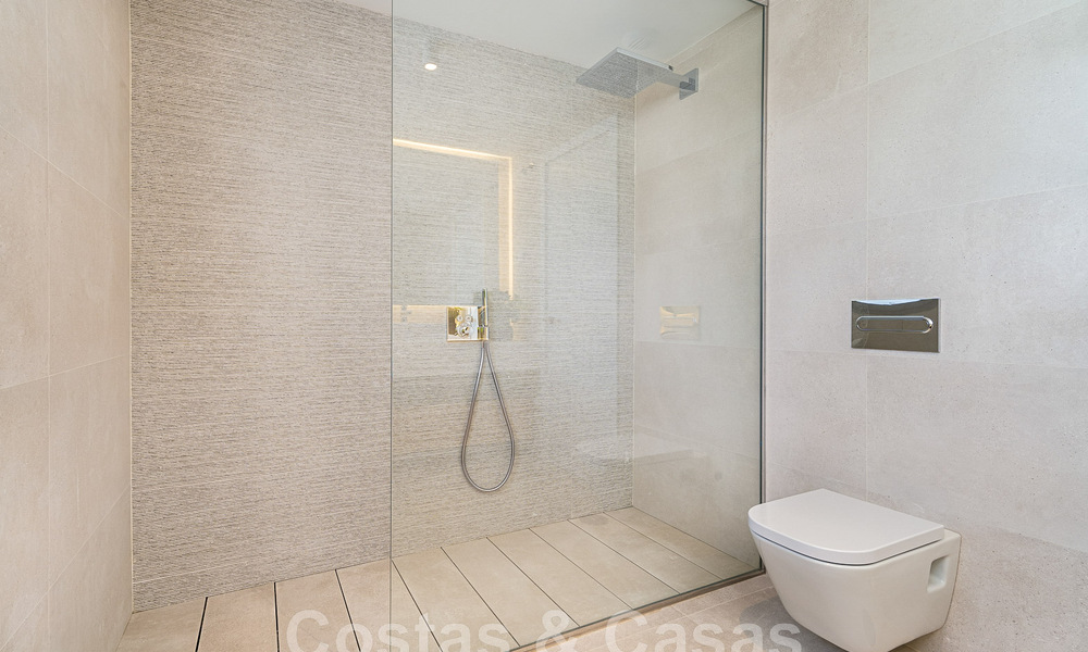Modern, semi-detached villa with sea views for sale in a luxury resort in Mijas Costa, Costa del Sol 776835