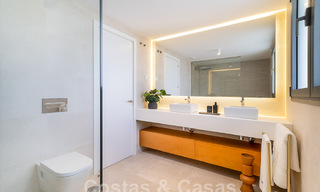 Modern, semi-detached villa with sea views for sale in a luxury resort in Mijas Costa, Costa del Sol 776836 