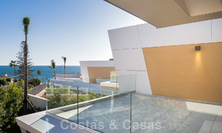 Modern, semi-detached villa with sea views for sale in a luxury resort in Mijas Costa, Costa del Sol 776838 