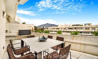 Exclusive, spacious duplex penthouse for sale, with private pool and sea view, close to the beach in Puerto Banus, Marbella 776979 